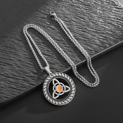 Stainless Steel Triquetra Knot Necklace