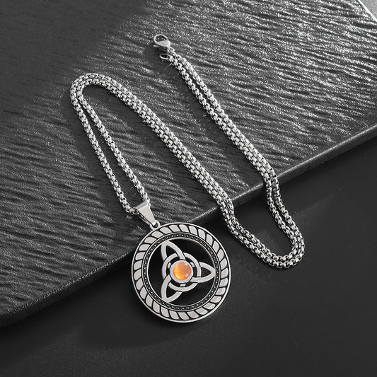 Stainless Steel Triquetra Knot Necklace