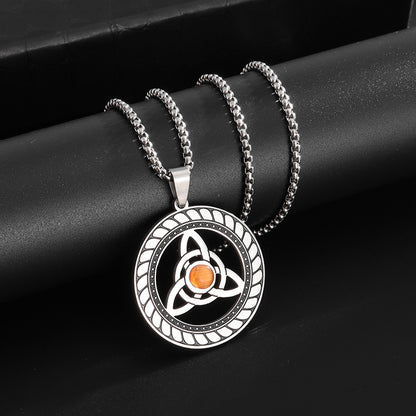 Stainless Steel Triquetra Knot Necklace