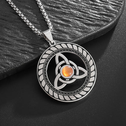 Stainless Steel Triquetra Knot Necklace